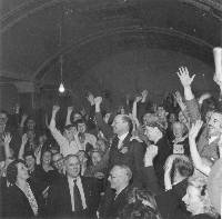 The Spirit of 45 Dogwoof Clem Attlee_Labour Party Victory Night 1945 copyright PeopleÔÇÖs History Museum.jpg
